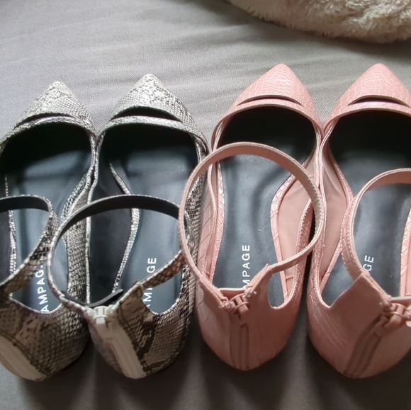 Rapamage Blakely flats x2 pairs with ankle strap and Mary Jane strap - Picture 6 of 9